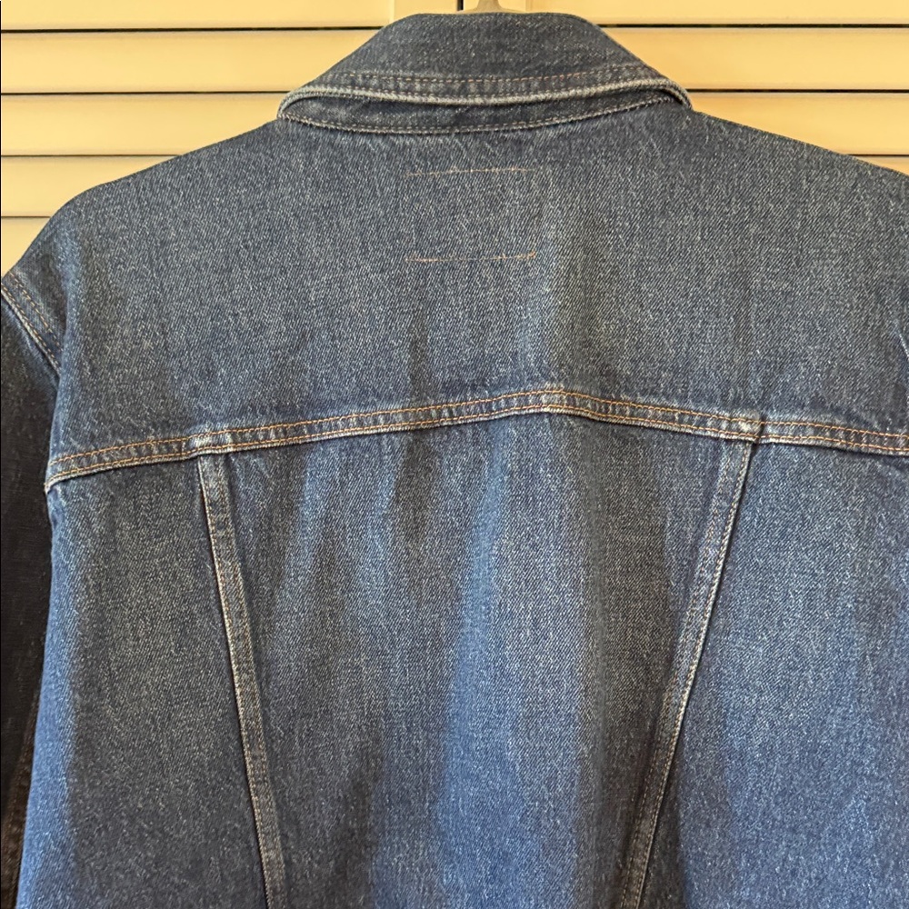 Banana Republic Dark Blue Jean Jacket Size Large NWOT - Picture 7 of 9